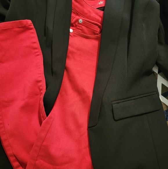 Red, Casual Wear Skinnies - Picture 2 of 3